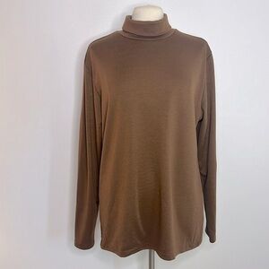 NWT Coofandy men’s brown cozy turtleneck size large